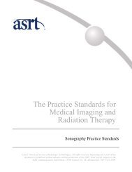 The Practice Standards for Medical Imaging and Radiation Therapy