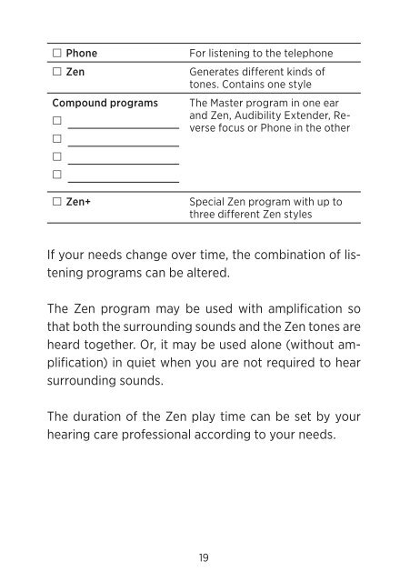 Users instructions C4-m - Widex for professionals