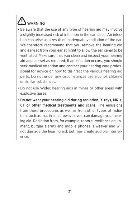 Users instructions C4-m - Widex for professionals