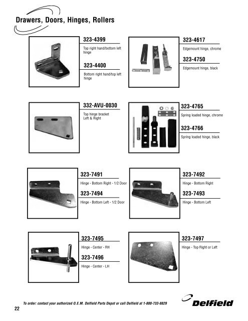 Delfield Parts Catalog