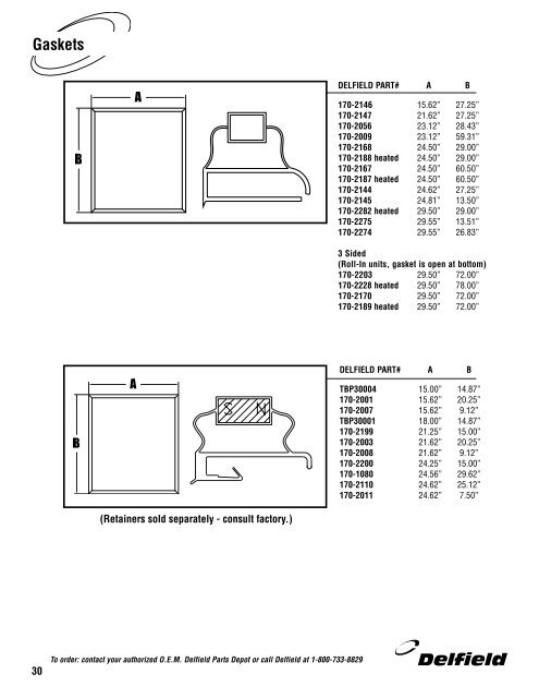 Delfield Parts Catalog