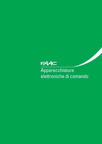 Apparecchiature elettroniche di comando - Faac