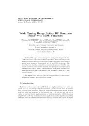 Wide Tuning Range Active RF Bandpass Filter with MOS ... - IMT