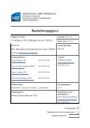 Bacheloroppgave - Elektra - Linjeforeningen for elektro ved HiST