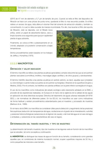 ValoraciÃ³n del estado ecolÃ³gico de las lagunas de la cuenca ...