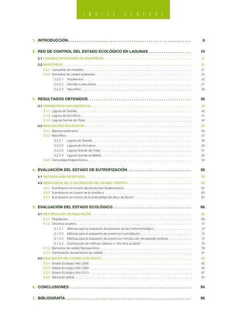 ValoraciÃ³n del estado ecolÃ³gico de las lagunas de la cuenca ...