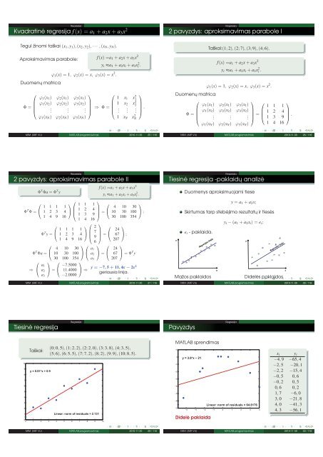 13 Paskaita MATLAB Interpoliavimas (pdf)