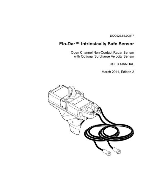 Flo-Darâ¢ Intrinsically Safe Sensor - Hachflow