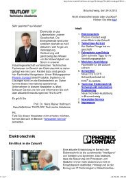 TEUTLOFF-Newsletter Nr. 2 vom 03.05.2013