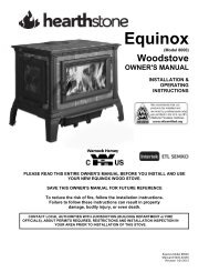 Equinox 8000 Manual - Hearthstone Stoves