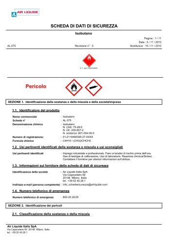 Isobutano - Air Liquide Italia