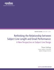 Rethinking the Relationship between Subject Line Length ... - Epsilon