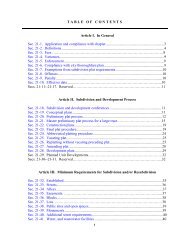 Subdivision Ordinance & Design Criteria Manual - City of Alvin