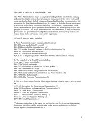 1 THE MAJOR IN PUBLIC ADMINISTRATION The ... - Users Muohio