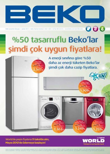 P tasarruflu Beko'lar Åimdi Ã§ok uygun fiyatlara!