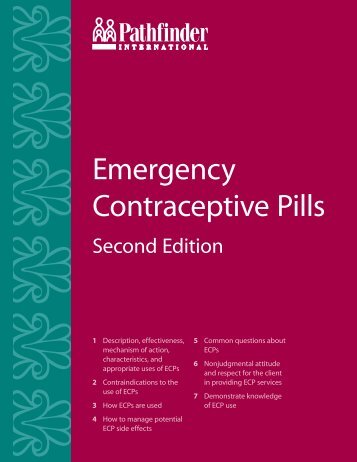 Emergency Contraceptive Pills - Pathfinder International