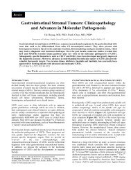 Gastrointestinal Stromal Tumors - NAJMS: The North American ...