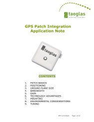 GPS Patch Antenna Integration Application Note(APN-12 ... - Taoglas