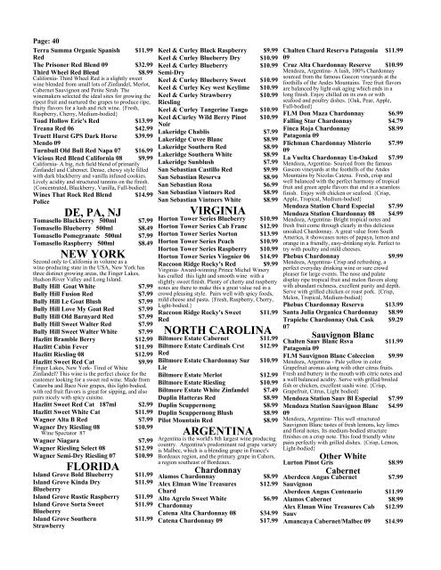 DOMESTIC BEER PRICE LIST - WineAccess.com