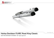 Harley-Davidson FLHRC Road King Classic - Akrapovic