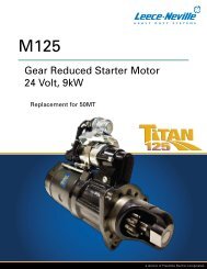 Gear Reduced Starter Motor 24 Volt, 9kW - News - Prestolite Electric ...