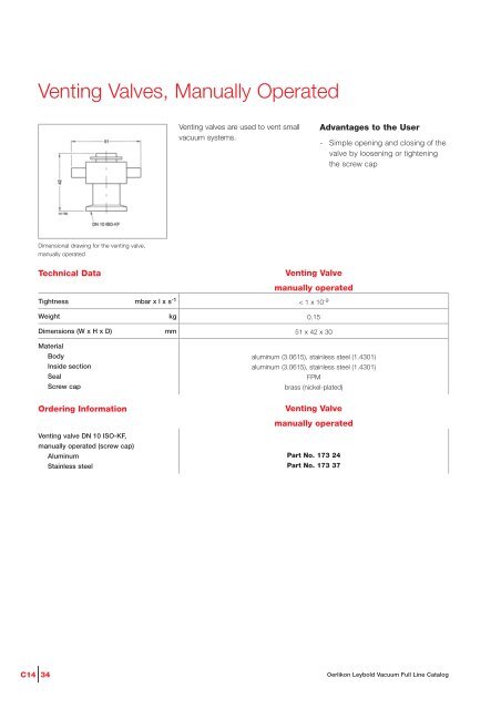 Vacuum Valves