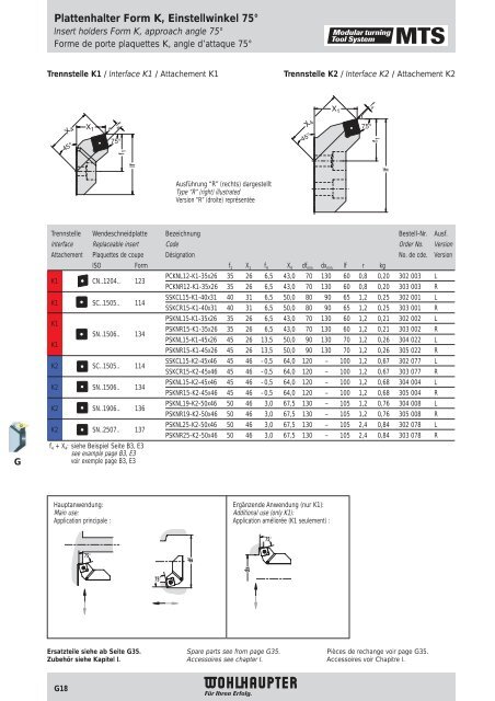 Modulares Drehwerkzeugsystem Modular Turning Tool ... - MS Spinex