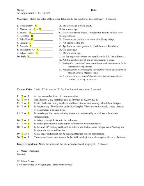 art appreciation quiz 1 with answers.pdf MichaelAldana
