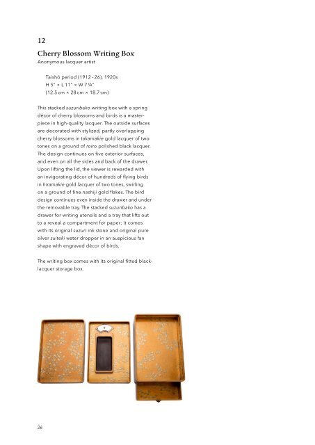 Golden Treasures: Japanese Gold Lacquer Boxes - Erik Thomsen