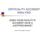 Criticality Accident Analysis - Nuclear Criticality Safety Division