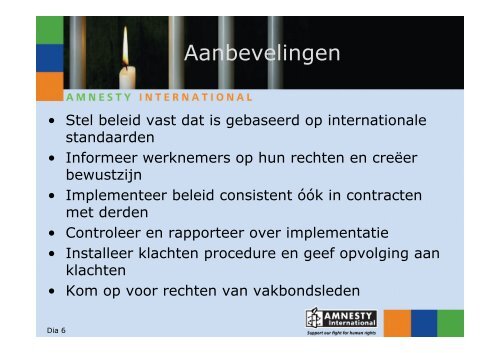 Anna Pot, Amnesty - Duurzaam Ondernemen