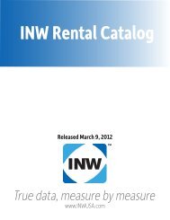 INW Rental Catalog - Instrumentation Northwest, Inc.