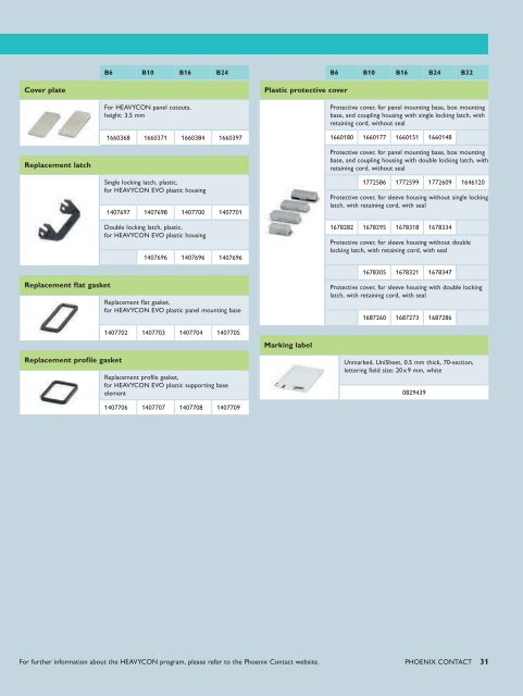 Industrial plug-in connectors Heavy-duty plug-in ... - Phoenix Contact