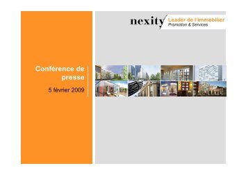 PrÃ©sentation ConfÃ©rence de presse Nexity 05 fÃ©vrier 2009 (.pdf 1.05 ...