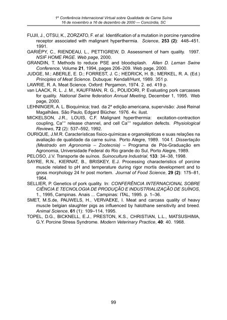 I ConferÃªncia Internacional Virtual sobre Qualidade de Carne SuÃ­na ...