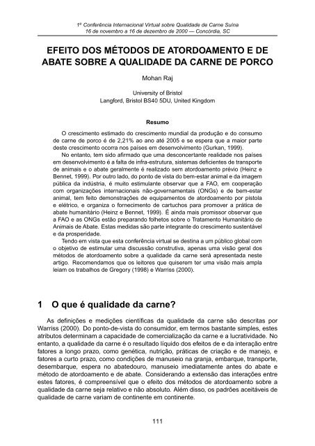 I ConferÃªncia Internacional Virtual sobre Qualidade de Carne SuÃ­na ...