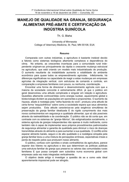 I ConferÃªncia Internacional Virtual sobre Qualidade de Carne SuÃ­na ...