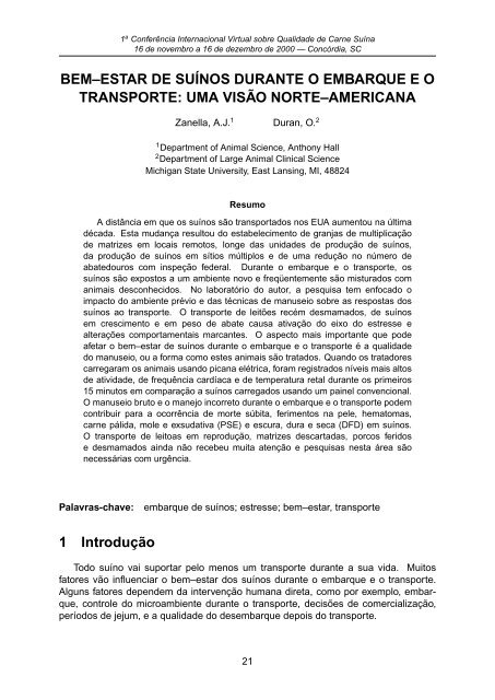 I ConferÃªncia Internacional Virtual sobre Qualidade de Carne SuÃ­na ...