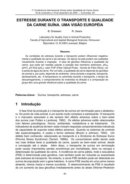 I ConferÃªncia Internacional Virtual sobre Qualidade de Carne SuÃ­na ...