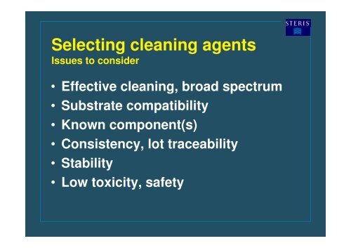 Selecting and Validating Detergents for CIP Applications- An ... - A3P