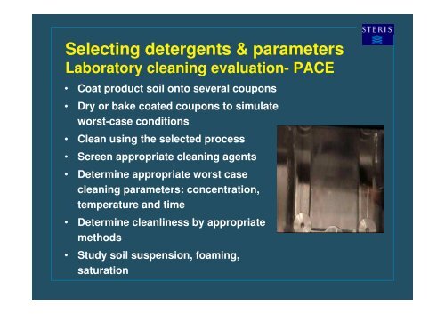 Selecting and Validating Detergents for CIP Applications- An ... - A3P