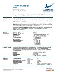 Termék Adatlap - Intro / Akzo Nobel Powder Coatings se představuje