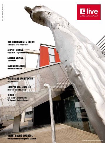 Erstausgabe Csernilive Architektur/Raum/Kunst Martin Cserni, Oktober