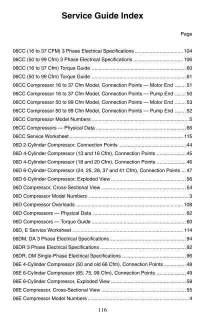 Carrier Compressors Service Guide