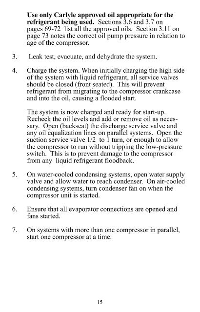 Carrier Compressors Service Guide