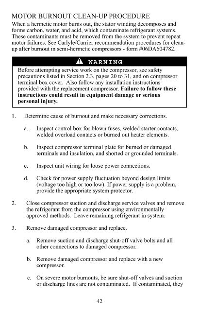 Carrier Compressors Service Guide