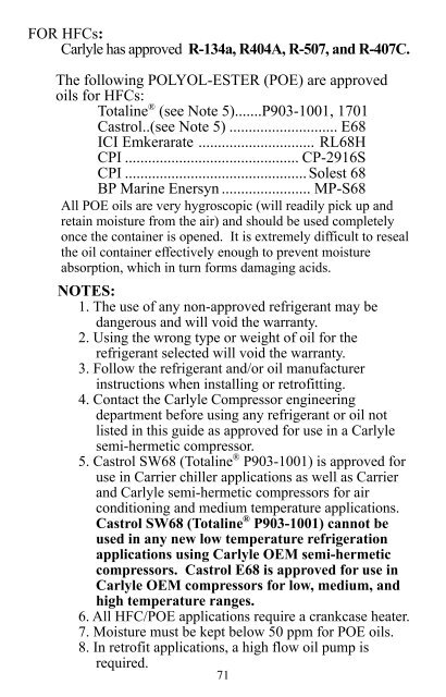 Carrier Compressors Service Guide