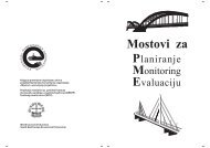 Mostovi za Planiranje, monitoring i evaluaciju