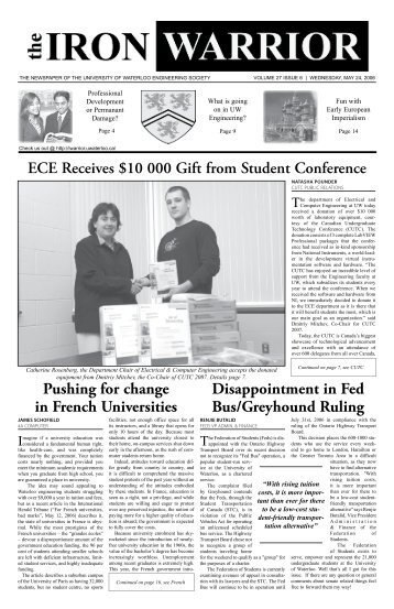 ECE Receives $10 000 Gift from Student Conference ...