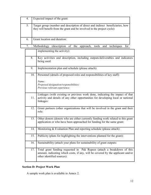 Request for Proposals - Aurat Foundation